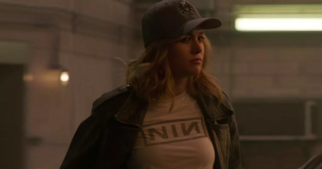 Carol Danvers Nine Inch Nails Shirt
