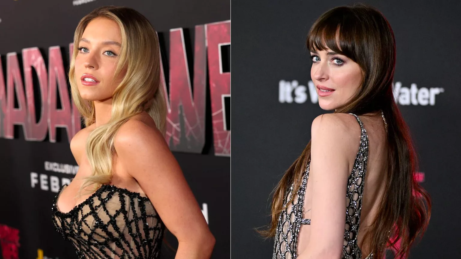 Sydney Sweeney Dakota Johnson Madame Web Premiere