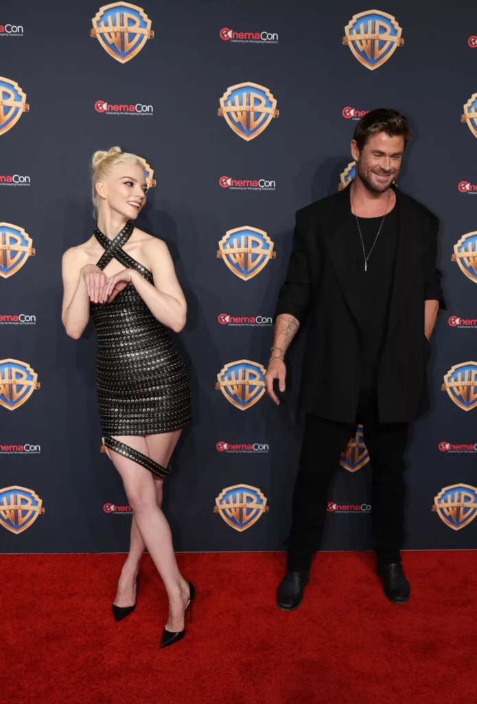 Anya Taylor-Joy CinemaCon Dress with Chris Hemsworth
