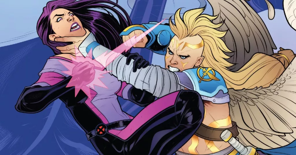 Psylocke Battles Archangel to Save X-Force