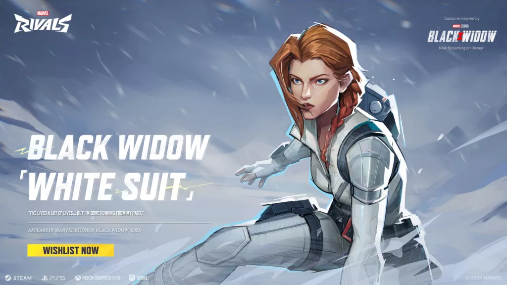 Black Widow Marvel Rivals - White Suit