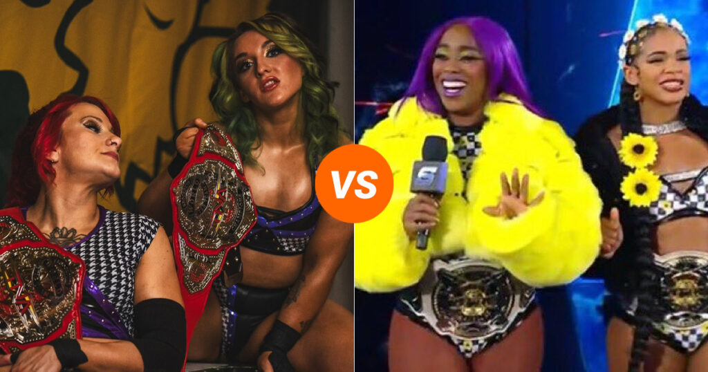 Spitfire (Dani Luna and Jodi Threat) vs Bianca Belair and Naomi 