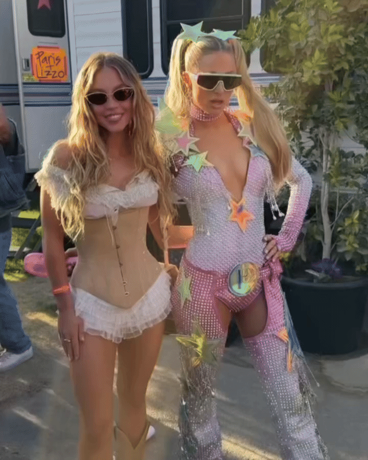 Sydney Sweeney Paris Hilton Stagecoach 2025