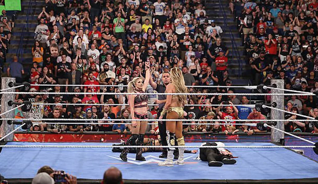 Alexa Bliss Charlotte Flair WWE Smackdown Queen of the Ring 2025