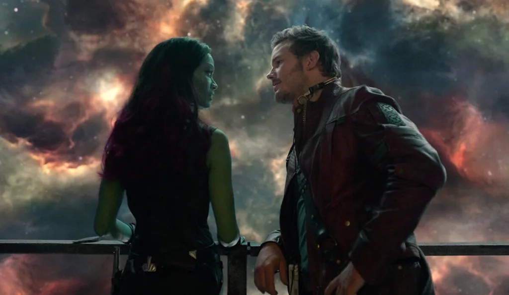 Peter Quill and Gamora (Guardians of the Galaxy)