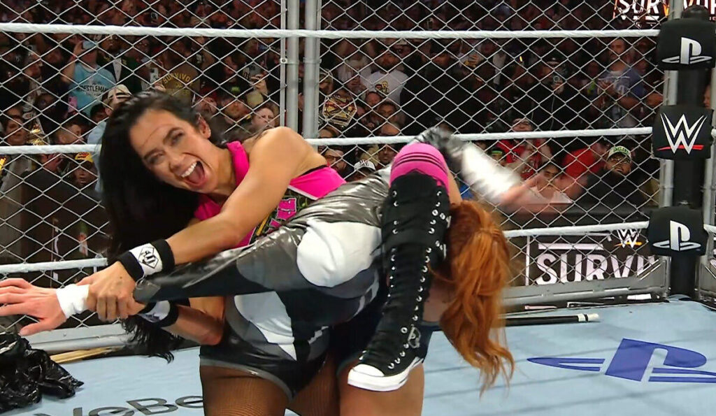 AJ Lee Becky Lynch WWE War Games 2025