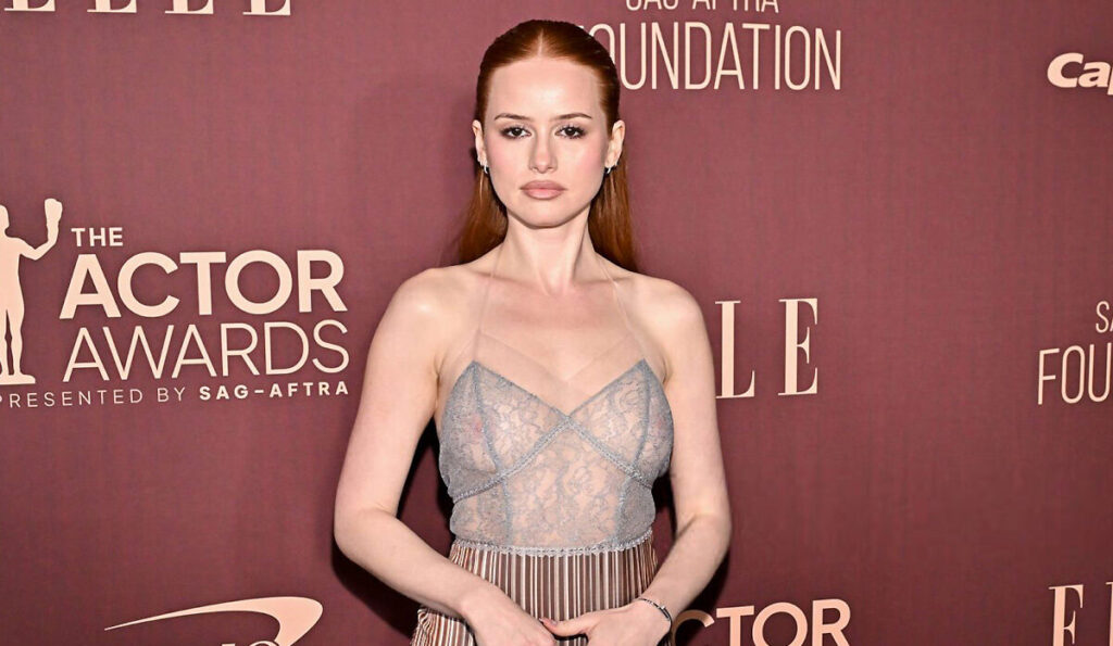 Madelaine Petsch see-through sheer dress 2025