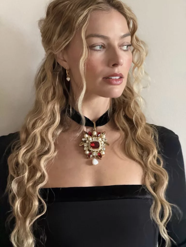 Margot Robbie Channels Gothic Glam in Roberto Cavalli for 'Wuthering Heights'