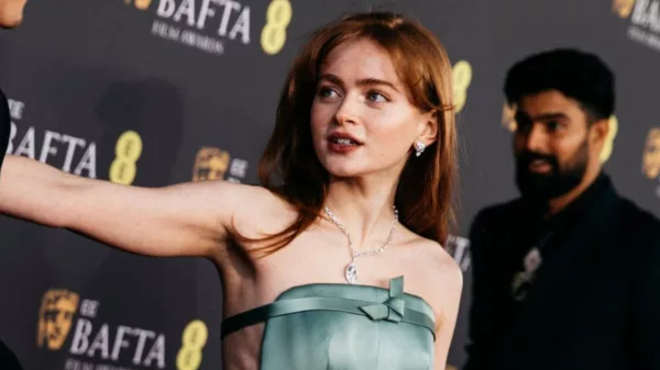 Sadie Sink's Mint Green Prada Gown at the BAFTAs Is Barely Holding On 2026
