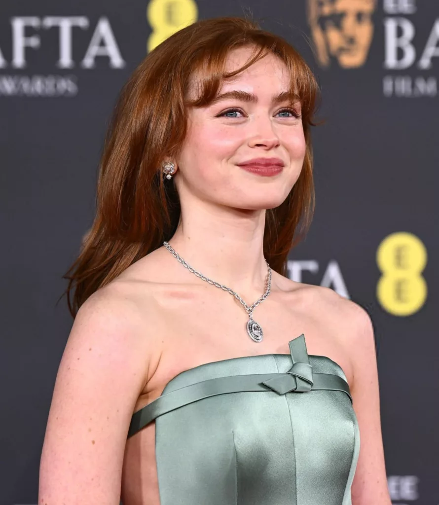 Sadie Sink's Mint Green Prada Gown at the BAFTAs Is Barely Holding On - Getty Images