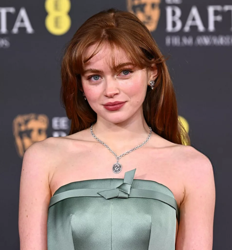 Sadie Sink's Mint Green Prada Gown at the BAFTAs Is Barely Holding On - Getty Images