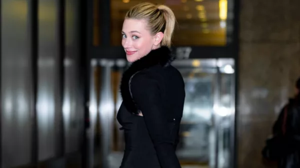 Lili Reinhart Turns Up the Heat in Fitted Mini Dress for 'Forbidden Fruits' in New York