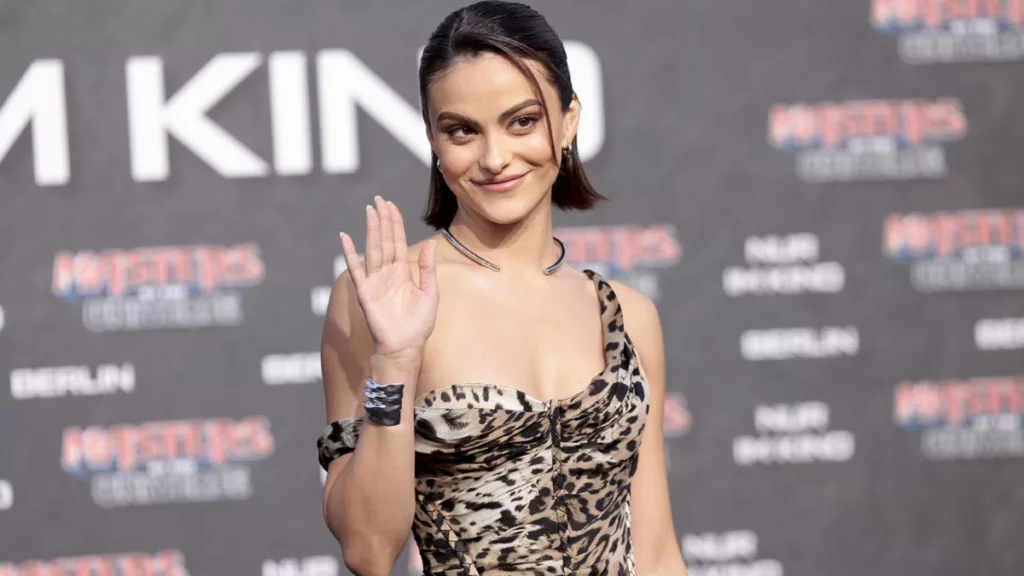 Camila Mendes Stuns in Leopard-Print Cavalli at 'Masters of the Universe' Berlin