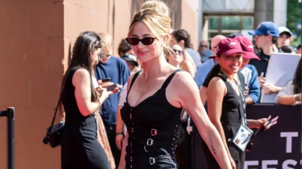 Lili Reinhart Stuns Tribeca 'Happy Hours’ Premiere in a Black Corset Dress