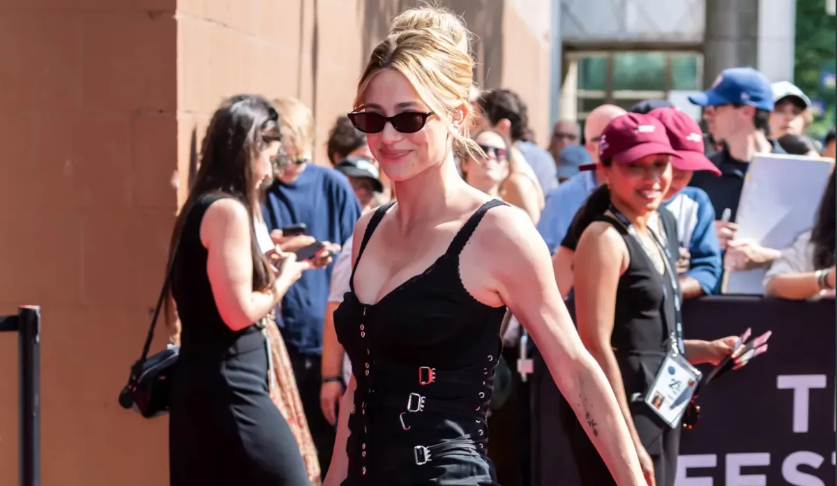 Lili Reinhart Stuns Tribeca 'Happy Hours’ Premiere in a Black Corset Dress