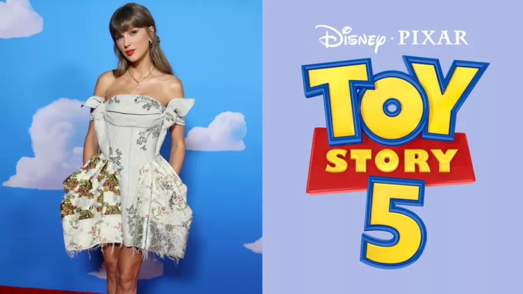 Taylor Swift Stuns in a Country-Chic Mini Dress at the 'Toy Story 5' Premiere