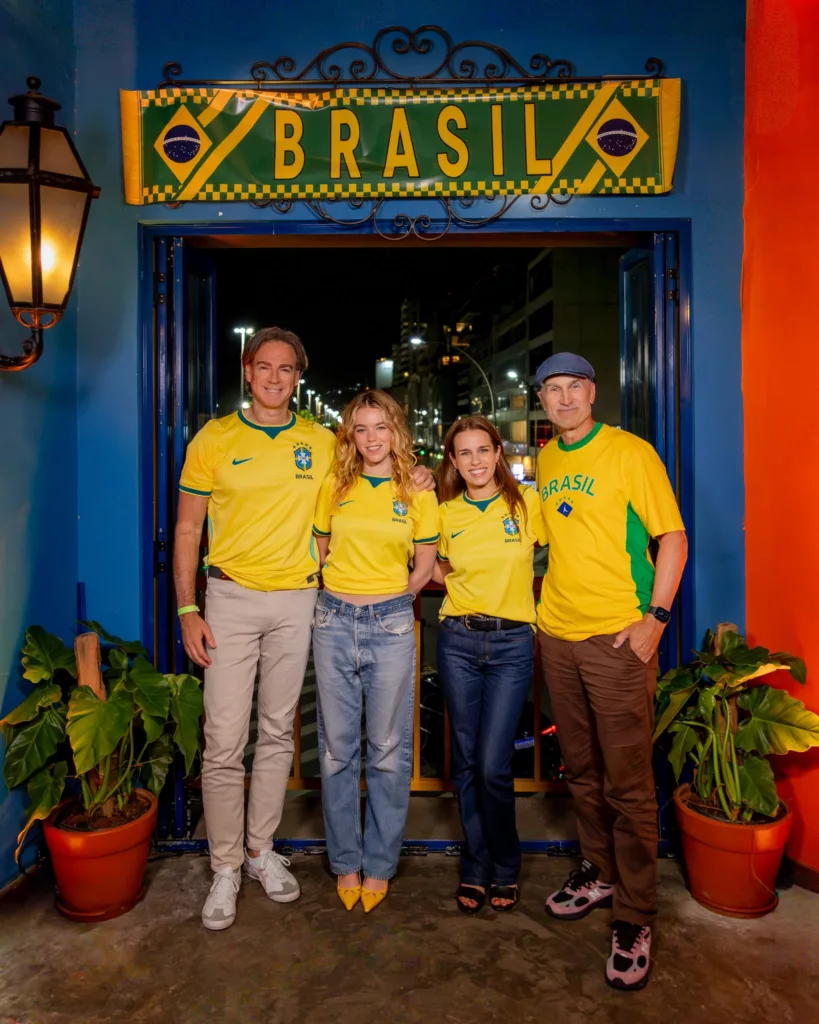 Milly Alcock Goes Full Brazil in a Yellow Jersey at a World Cup Watch Party - Warner Bros. Pictures / DC Studios
